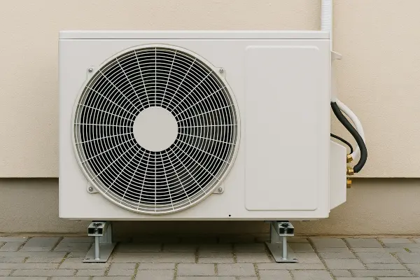a white AC unit outside a building from Air Conditioning Repair Dallas in Garland, TX - Garland TX