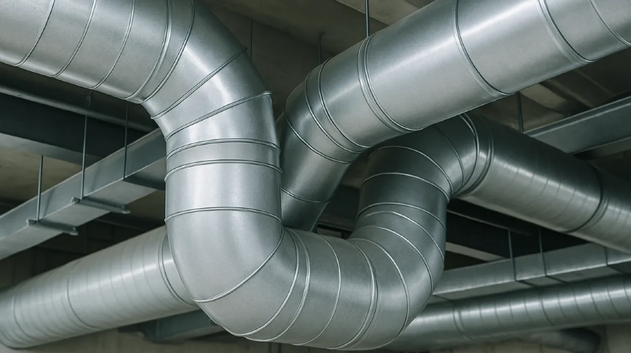 Metal air ducts from Air Conditioning Repair Dallas in Dallas, TX - Residential Air Conditioning Services
